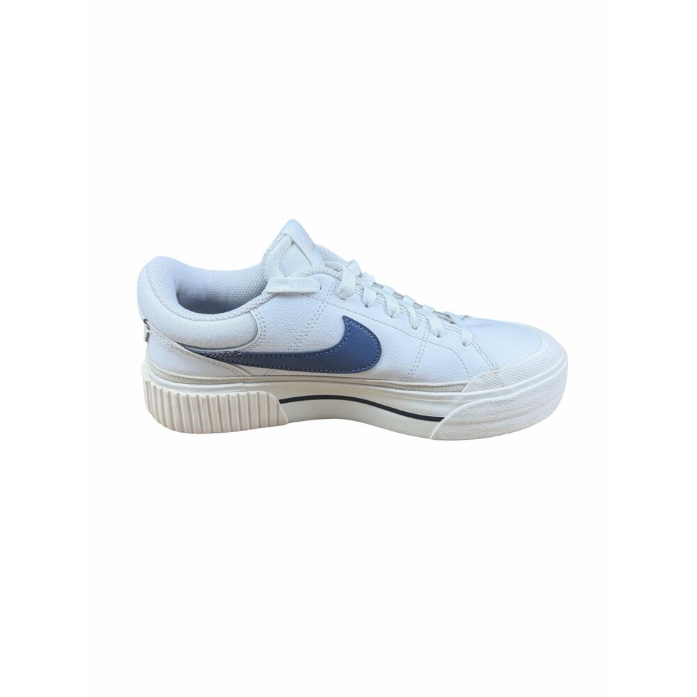 Nike Court Legacy Lift White Blue DM7590-104 Women's Size 8 Platform Clean - Picture 4 of 10